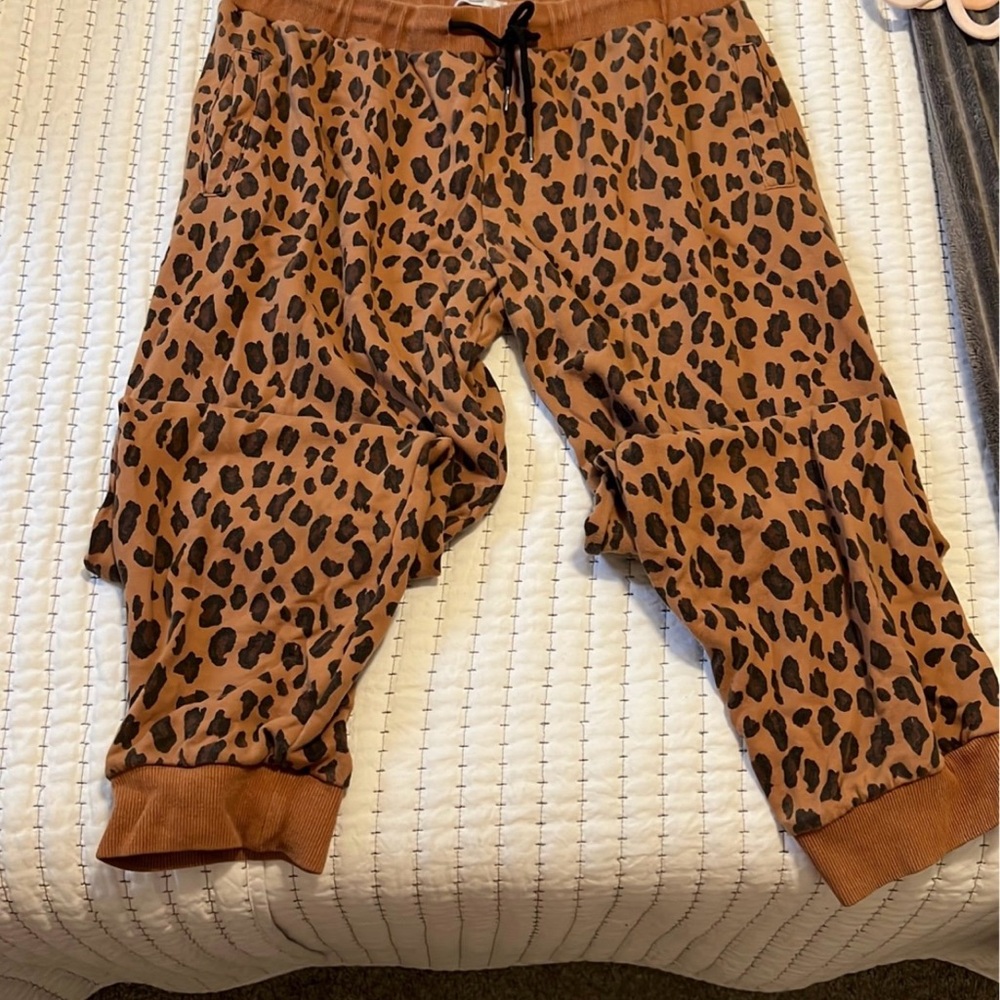 Leopard Print Jogger Pants